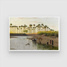 Desert Life by the River 2 : 3 Horizontal Premium Wall Art Canvas by MeriDeewar