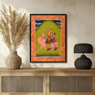 Dhola & Maru Camel Art - Vibrant Traditional Painting, MeriDeewar 3 : 4 Vertical New Premium Wall Art Canvas by MeriDeewar