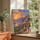 Diskit Monastery | Ladakh Nubra Valley Maitreya Buddha Gallery Wrap Canvas Curate Gallery Wrap Premium Wall Art Canvas by MeriDeewar