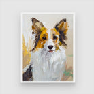 Dog Abstract Art Painting - Modern Wall Decor 3 : 4 Vertical New Premium Wall Art Canvas by MeriDeewar