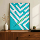 "Don't Grow Up It's A Trap" Geometric Maze Poster | Vertical Borderless Art Frame Poster Premium Wall Art Canvas by MeriDeewar