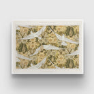 Doves Art And Flowers 3 : 4 Horizontal New Premium Wall Art Canvas by MeriDeewar