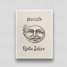 Duke's Little Joker Poster from the Playing Cards series 3 : 4 Vertical New Premium Wall Art Canvas by MeriDeewar