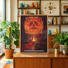 Durga Yantra | Yantra Wall Art 3 : 4 Vertical Premium Wall Art Canvas by MeriDeewar