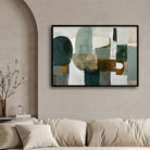 Earthen Balance – Modern Minimal Abstract Wall Art Print 2 : 3 Horizontal Premium Wall Art Canvas by MeriDeewar
