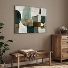 Earthen Balance – Modern Minimal Abstract Wall Art Print 2 : 3 Horizontal Premium Wall Art Canvas by MeriDeewar