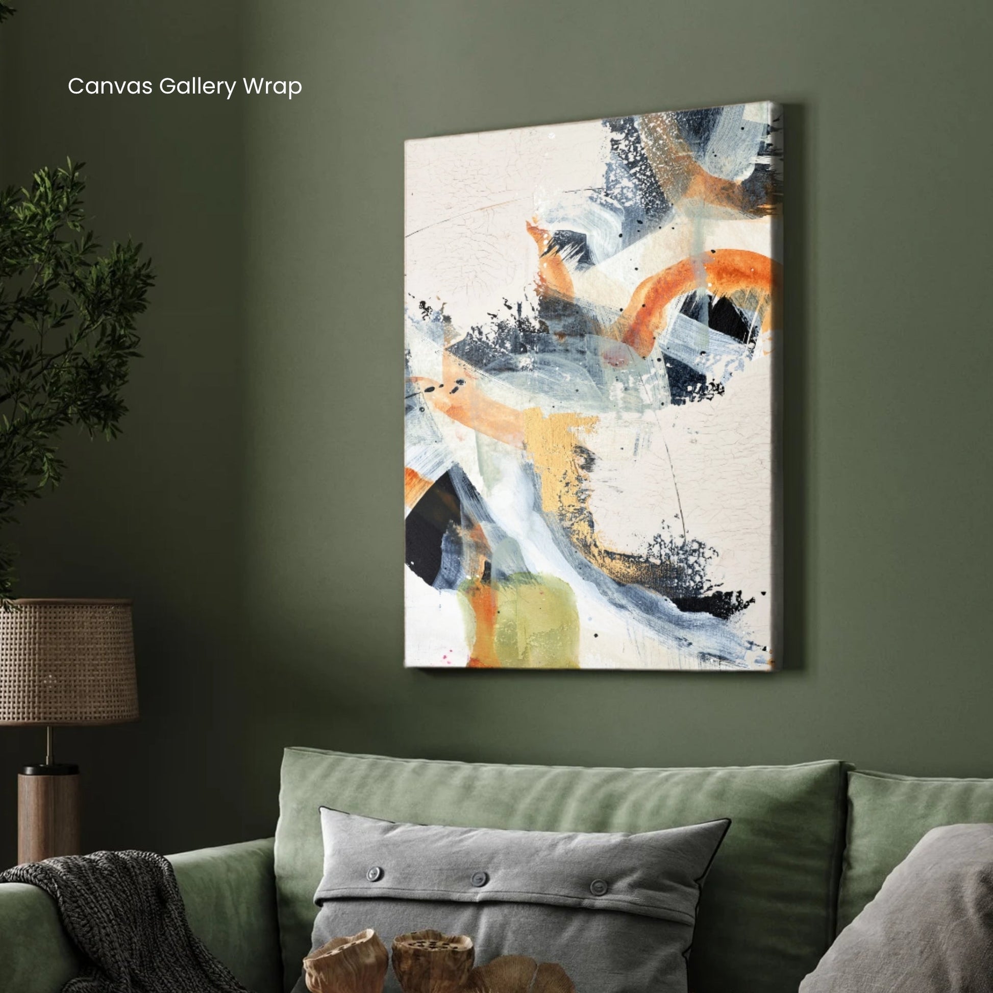 Echo of Light – Contemporary Canvas Painting 2 : 3 Vertical Premium Wall Art Canvas by MeriDeewar