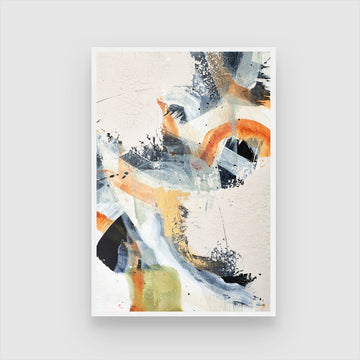 Echo of Light – Contemporary Canvas Painting 2 : 3 Vertical Premium Wall Art Canvas by MeriDeewar