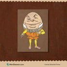 Eggman Vintage Poster 3 : 4 Vertical New Premium Wall Art Canvas by MeriDeewar