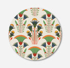 Egyptian Lotus Flower Circular Canvas Frame Circular Canvas Frame Premium Wall Art Canvas by MeriDeewar
