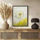 Elegant Dandelion Abstract Painting - Perfect for Modern Interiors 3 : 4 Vertical New Premium Wall Art Canvas by MeriDeewar