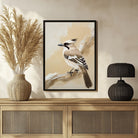 Elegant Jay Bird Abstract Painting - Enhance Your Living Space 3 : 4 Vertical New Premium Wall Art Canvas by MeriDeewar