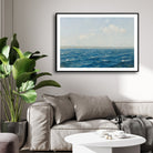 Endless Blue Horizon – Minimalist Ocean Seascape Art 2 : 3 Horizontal Premium Wall Art Canvas by MeriDeewar