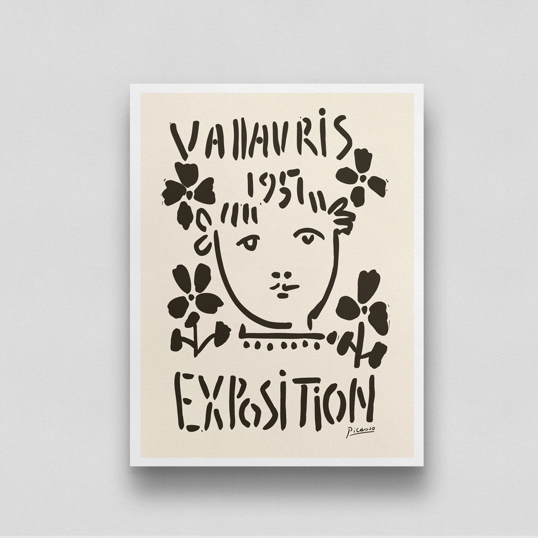 Expositon2 Poster by Pablo Picasso 3 : 4 Vertical New Premium Wall Art Canvas by MeriDeewar