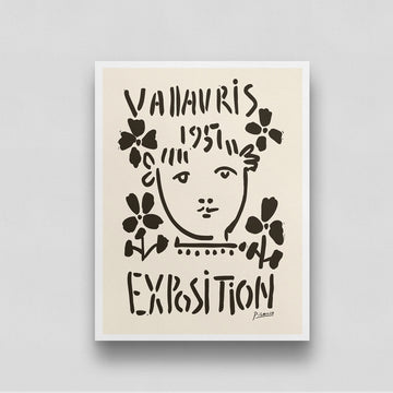 Expositon2 Poster by Pablo Picasso 3 : 4 Vertical New Premium Wall Art Canvas by MeriDeewar