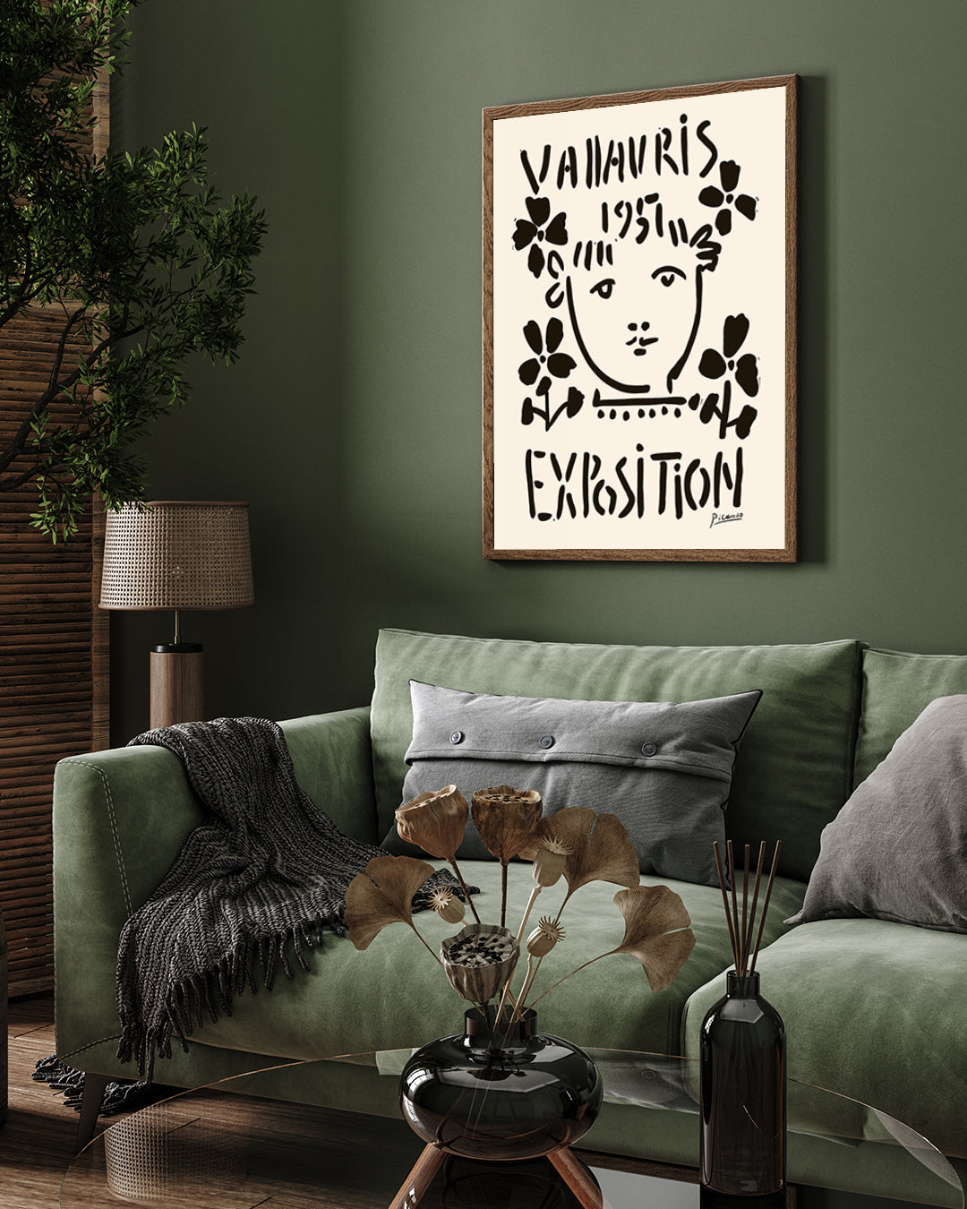 Expositon2 Poster by Pablo Picasso 3 : 4 Vertical New Premium Wall Art Canvas by MeriDeewar