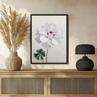Expressive Geranium Floral Abstract Painting 3 : 4 Vertical New Premium Wall Art Canvas by MeriDeewar