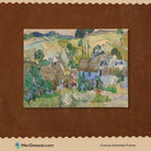 Farms near Auvers Painting Vincent van Gogh 3 : 4 Horizontal New Premium Wall Art Canvas by MeriDeewar