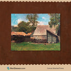 Farmyard with Ducks and Chickens by Winslow Homer 3 : 4 Horizontal New Premium Wall Art Canvas by MeriDeewar