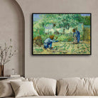 First Steps Van Gogh Painting for Living Room | Family Wall Art | Giclée Print 4 : 3 Horizontal Premium Wall Art Canvas by MeriDeewar