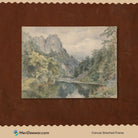 Fishing on the River Painting 3 : 4 Horizontal New Premium Wall Art Canvas by MeriDeewar