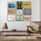 Flock of Japanese Red Crown Crane by Ogata Korin 3 : 4 Horizontal New Premium Wall Art Canvas by MeriDeewar