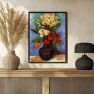 Floral Painting for Living Room | Van Gogh Carnations Vase | Wall Art for Home Decor 2 : 3 Vertical Premium Wall Art Canvas by MeriDeewar