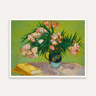 Floral Painting for Living Room – Van Gogh Oleanders Still Life | Giclée Fine Art Print 4 : 3 Horizontal Premium Wall Art Canvas by MeriDeewar