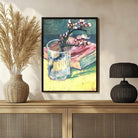 Floral Still Life Painting for Living Room | Van Gogh Almond Blossom | Wall Art Print 3 : 4 Vertical Premium Wall Art Canvas by MeriDeewar