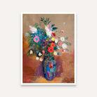 Flower Vase Painting for Living Room | Colourful Floral Wall Art | Odilon Redon 4 :5 Vertical Premium Wall Art Canvas by MeriDeewar