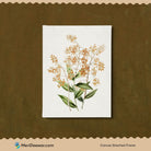 Flower vintage poster 3 : 4 Vertical New Premium Wall Art Canvas by MeriDeewar