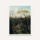Forest Scenery Painting for Living Room | Henri Rousseau Nature Wall Art | Giclée Print 4 :5 Vertical Premium Wall Art Canvas by MeriDeewar