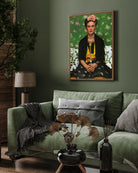 Frida Kahlo Colorful Portrait Painting 3 : 4 Vertical New Premium Wall Art Canvas by MeriDeewar