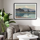 Fujiyama (First Light of the Sun) – Yoshida Hiroshi Japanese Woodblock Print 2 : 3 Horizontal Premium Wall Art Canvas by MeriDeewar