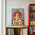Ganesha Painting for Home by Raja Ravi Varma | Spiritual Wall Art for Living Room & Pooja Room 3 : 4 Vertical Premium Wall Art Canvas by MeriDeewar
