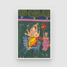 Ganesha's Royal Procession: A Journey of Divine Blessings 2 : 3 Vertical Premium Wall Art Canvas by MeriDeewar
