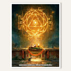 Ganesha Yantra | Yantra Wall Art 3 : 4 Vertical Premium Wall Art Canvas by MeriDeewar