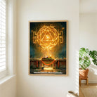 Ganesha Yantra | Yantra Wall Art 3 : 4 Vertical Premium Wall Art Canvas by MeriDeewar