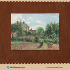 Garden at Eragny at Posterlou by Camille Pissarro 3 : 4 Horizontal New Premium Wall Art Canvas by MeriDeewar