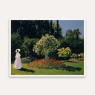 Garden Scenery Painting for Living Room | Claude Monet Woman in Garden | MeriDeewar 5 : 4 Horizontal Premium Wall Art Canvas by MeriDeewar