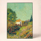 "Garden with Path" Masterpiece Fine Art Print | Vertical Borderless Art Frame Poster Premium Wall Art Canvas by MeriDeewar