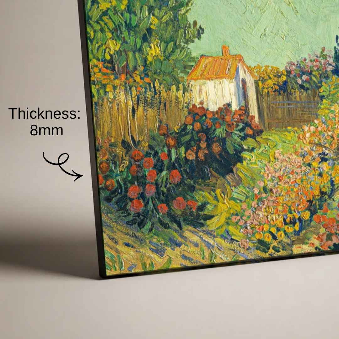 "Garden with Path" Masterpiece Fine Art Print | Vertical Borderless Art Frame Poster Premium Wall Art Canvas by MeriDeewar
