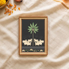 Gau Sangam Pichwai | Sacred Cow Herd Framed Art Curate Pinewood Mix / Small Premium Wall Art Canvas by MeriDeewar