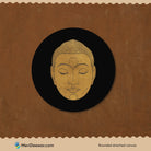 Gautam Buddha Painting Circular Canvas Frame Circular Canvas Frame Premium Wall Art Canvas by MeriDeewar