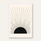 Geometric Arch and Half Circle Poster | Vertical Contemporary Boho White Framed Wall Art 2 : 3 Vertical Premium Wall Art Canvas by MeriDeewar