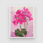 Geranium Flower Abstract Painting 3 : 4 Vertical New Premium Wall Art Canvas by MeriDeewar