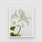 Geranium Flower Abstract Painting - Colorful Wall Art 3 : 4 Vertical New Premium Wall Art Canvas by MeriDeewar