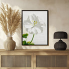 Geranium Flower Abstract Painting - Colorful Wall Art 3 : 4 Vertical New Premium Wall Art Canvas by MeriDeewar