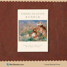 Girls In The Grass Arranging A Bouquet Painting By Pierre-Auguste Renoir 3 : 4 Vertical New Premium Wall Art Canvas by MeriDeewar