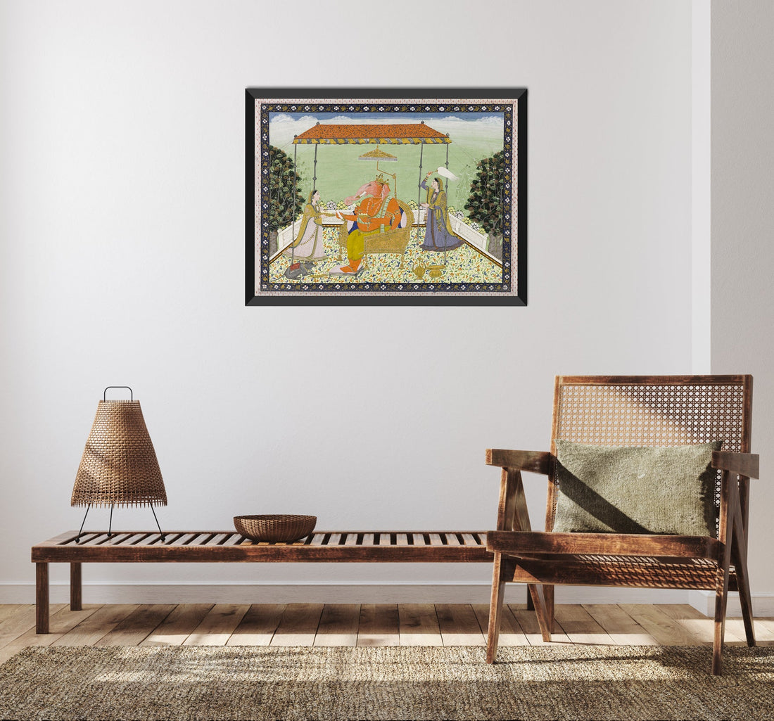 God Ganesa (Ganapati) 3 : 4 Horizontal New Premium Wall Art Canvas by MeriDeewar